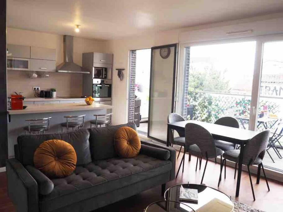 Appartement 80M2, Terrasse Sud, Metro 7 Direction Louvre A 8Minutes, Parking Sous-Sol, Proche Paris-Bercy Ιβρύ-συρ-Σεν Εξωτερικό φωτογραφία